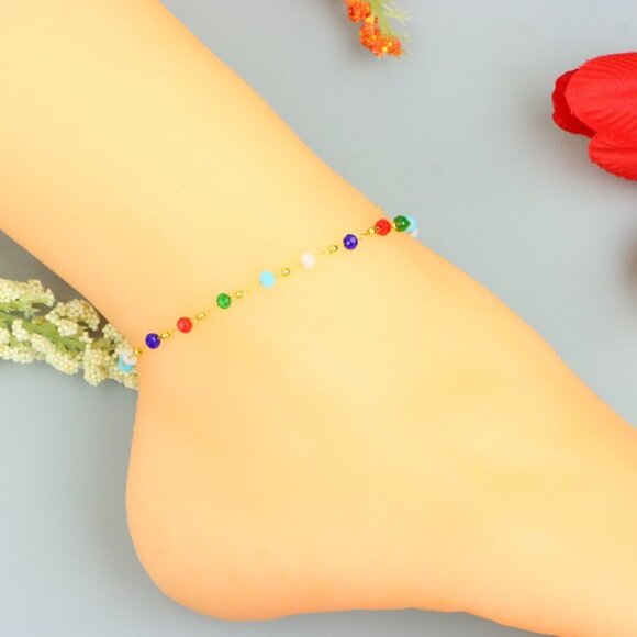 "Handmade Anklet – A Stylish Choice for Women, Thoughtful Gift Idea, EVCH1511 - Picture 6 of 10